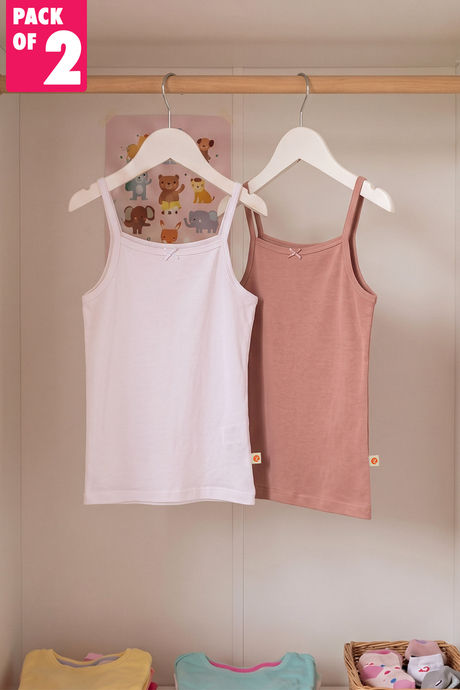 Buy Zivame Girls Camisoles (Pack of 2) - Multicolor
